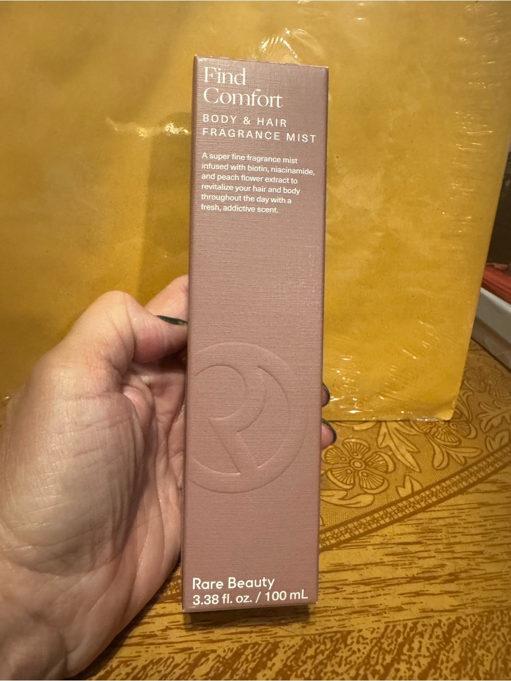 Rare Beauty Find Comfort Body & Hair Fragrance Mist - Dusty Rose Box